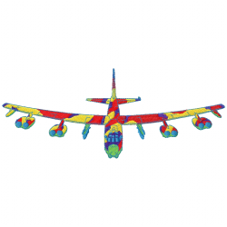 Airplanes Embroidery Design 9
